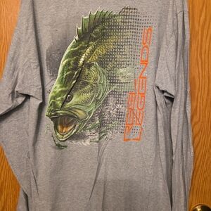 reel Legends fish long sleeve shirt size large